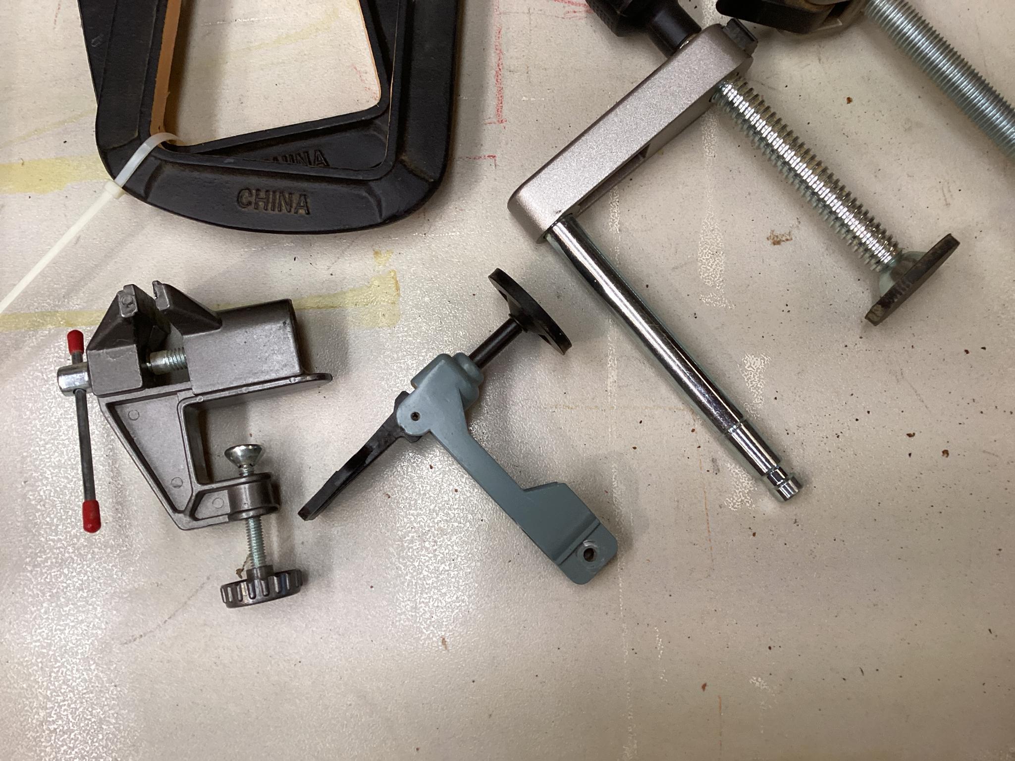 Box Lot of Clamps
