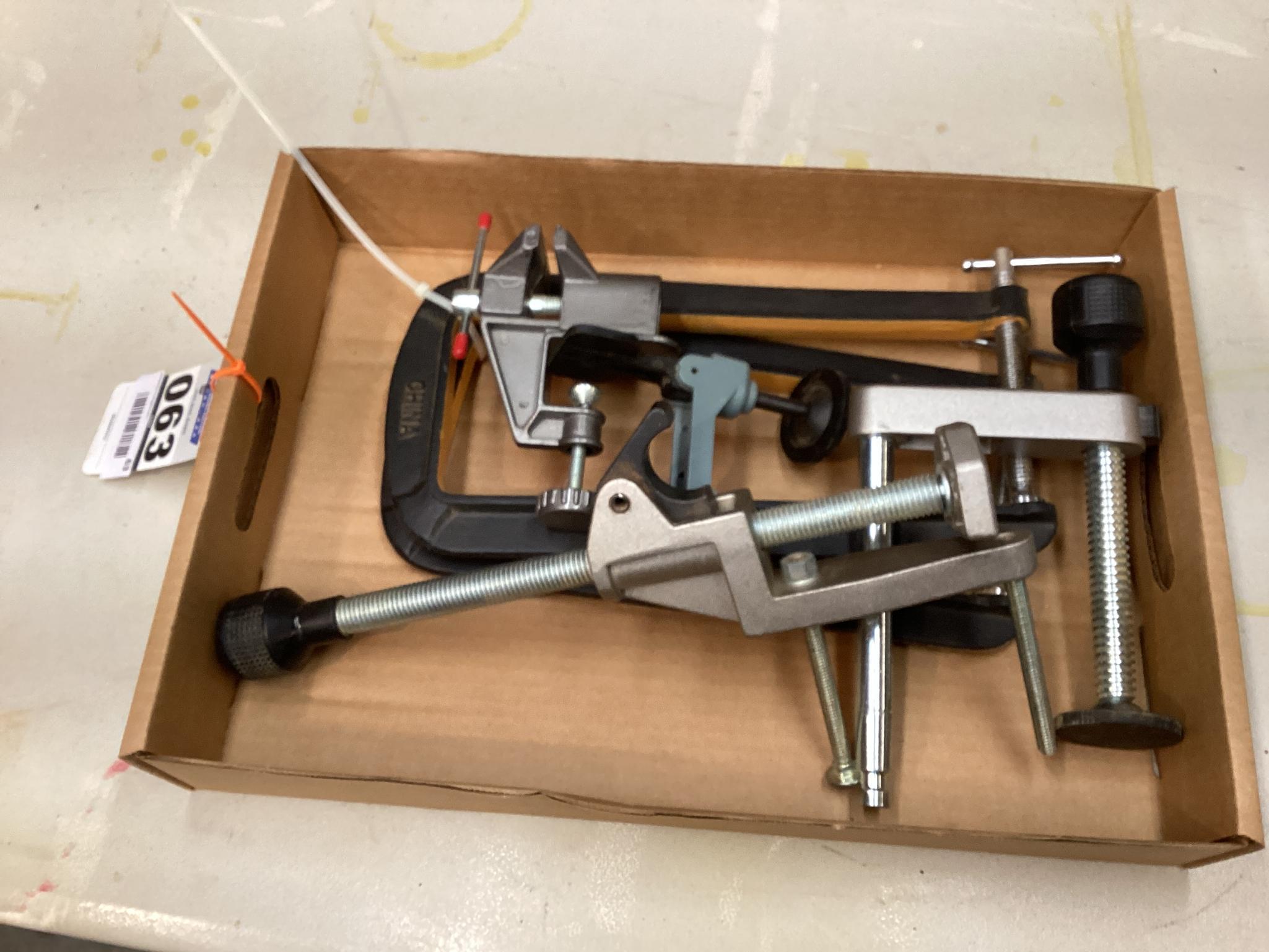 Box Lot of Clamps