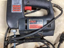 Box Lot of Electric Tools
