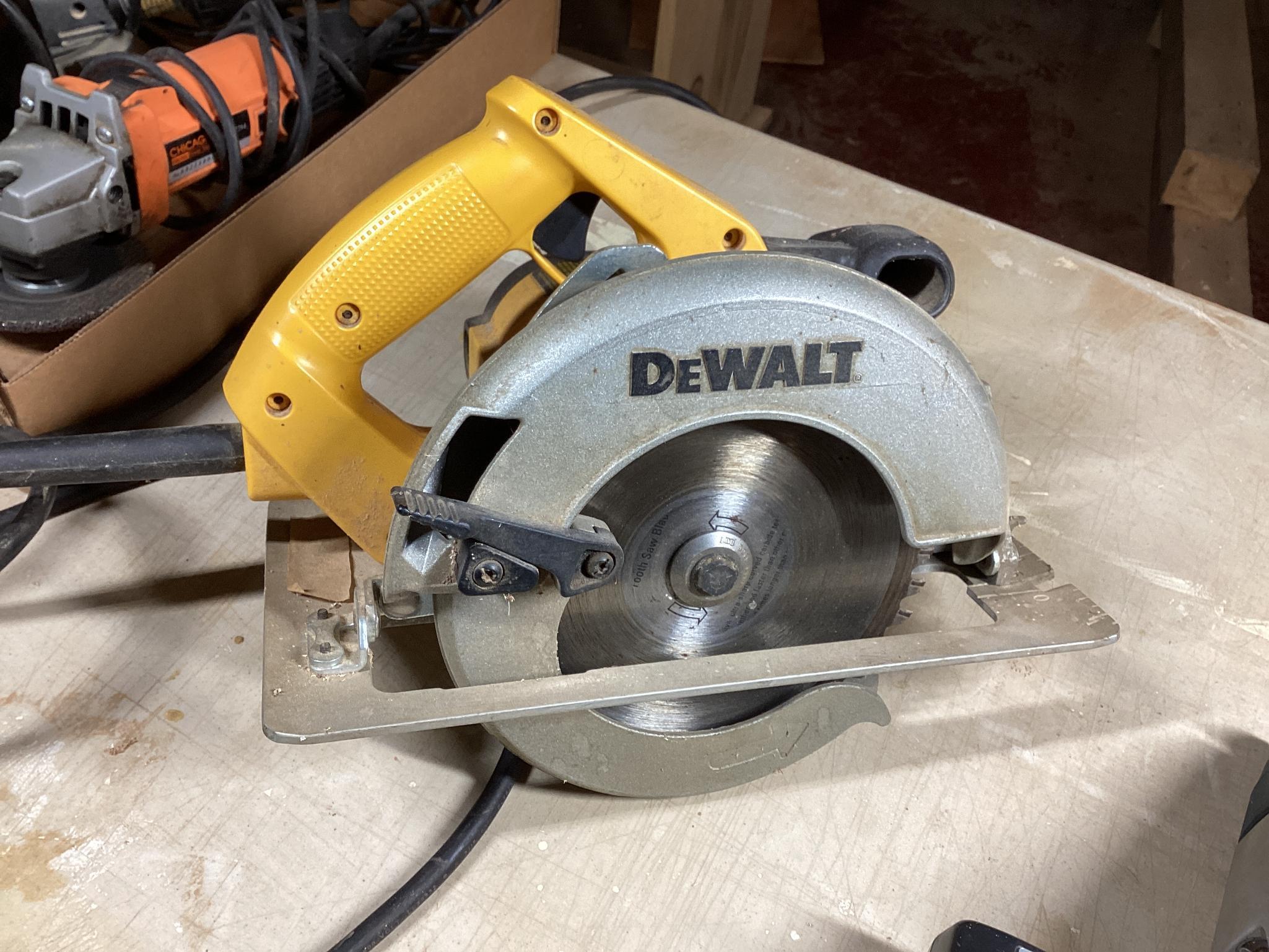 Box Lot of Electric Tools