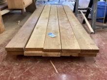 10 Boards 1.5" Thick x 10' Long x 7.5 Wide Hemlock Pine Lumber