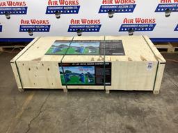 (Inv.120) New Unused Diggit 20' x 30' Model MSC2030F Metal Garage Carport with Enclosed Side Walls
