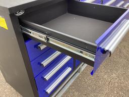 (Inv4H) New Unused Steelman 10 Ft. 25 Drawer Stainless Steel Workbench
