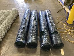 Qty. 4 New Unused Rubber Coated Wire Fence, 6' High, 4 Roll
