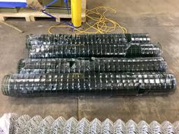 Qty. 4 New Unused Rubber Coated Wire Fence, 6' High, 4 Roll