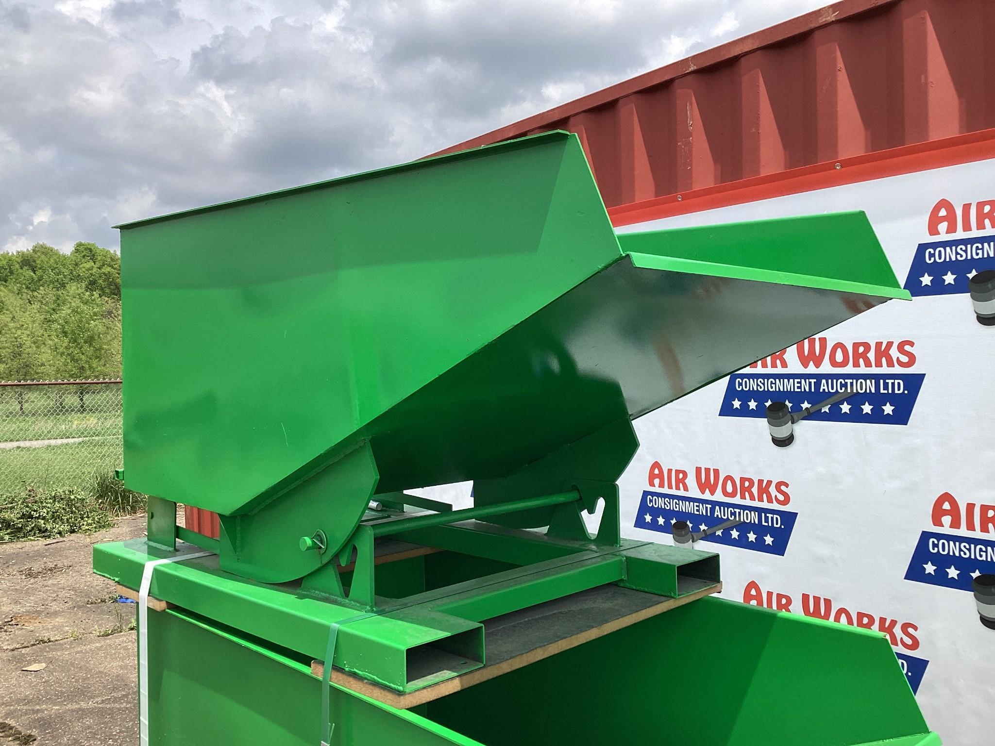 (Inv.94) New Unused EINGP Model TG50 Self Dumping Hopper, 0.5 Cubic Yard