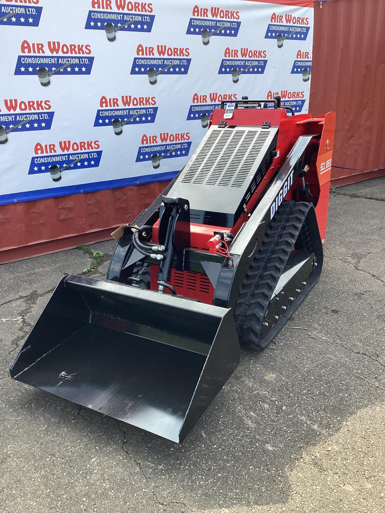 (Inv.99) New Unused Diggit Model SCL850 Tracked Skid Loader with Auxiliary Hydraulics