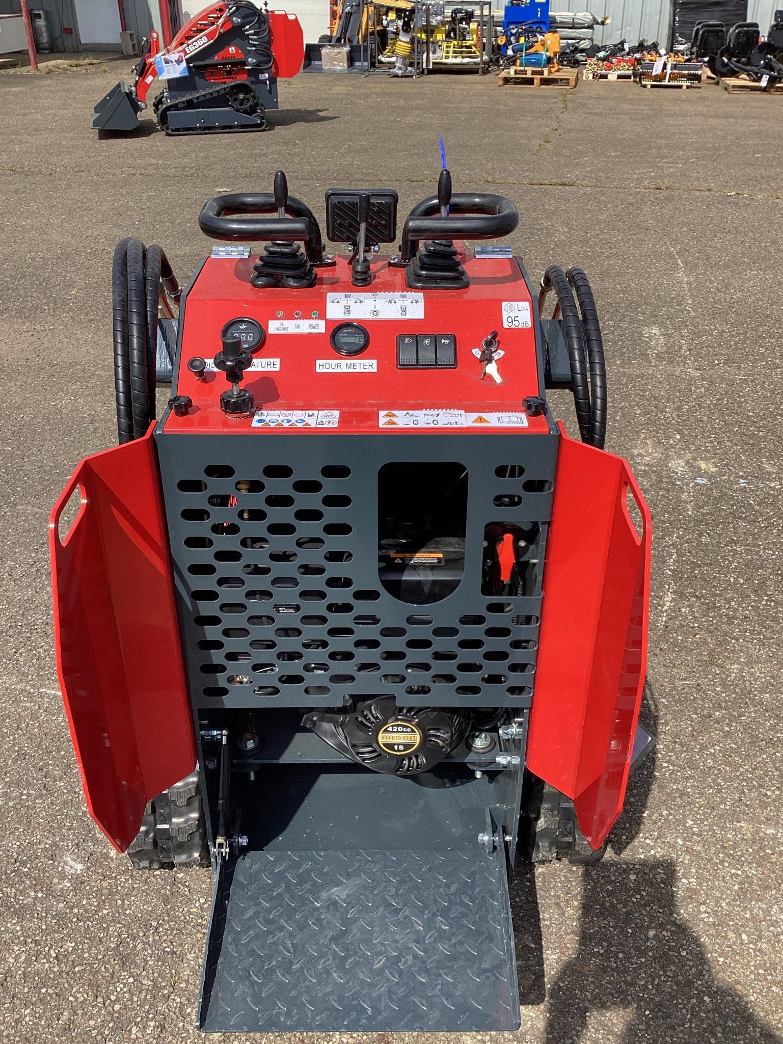New Unused EGN Model EG360 Tracked Skid Loader, Aux. Hydraulics, 23 Hp Gas Engine, 40" Bucket