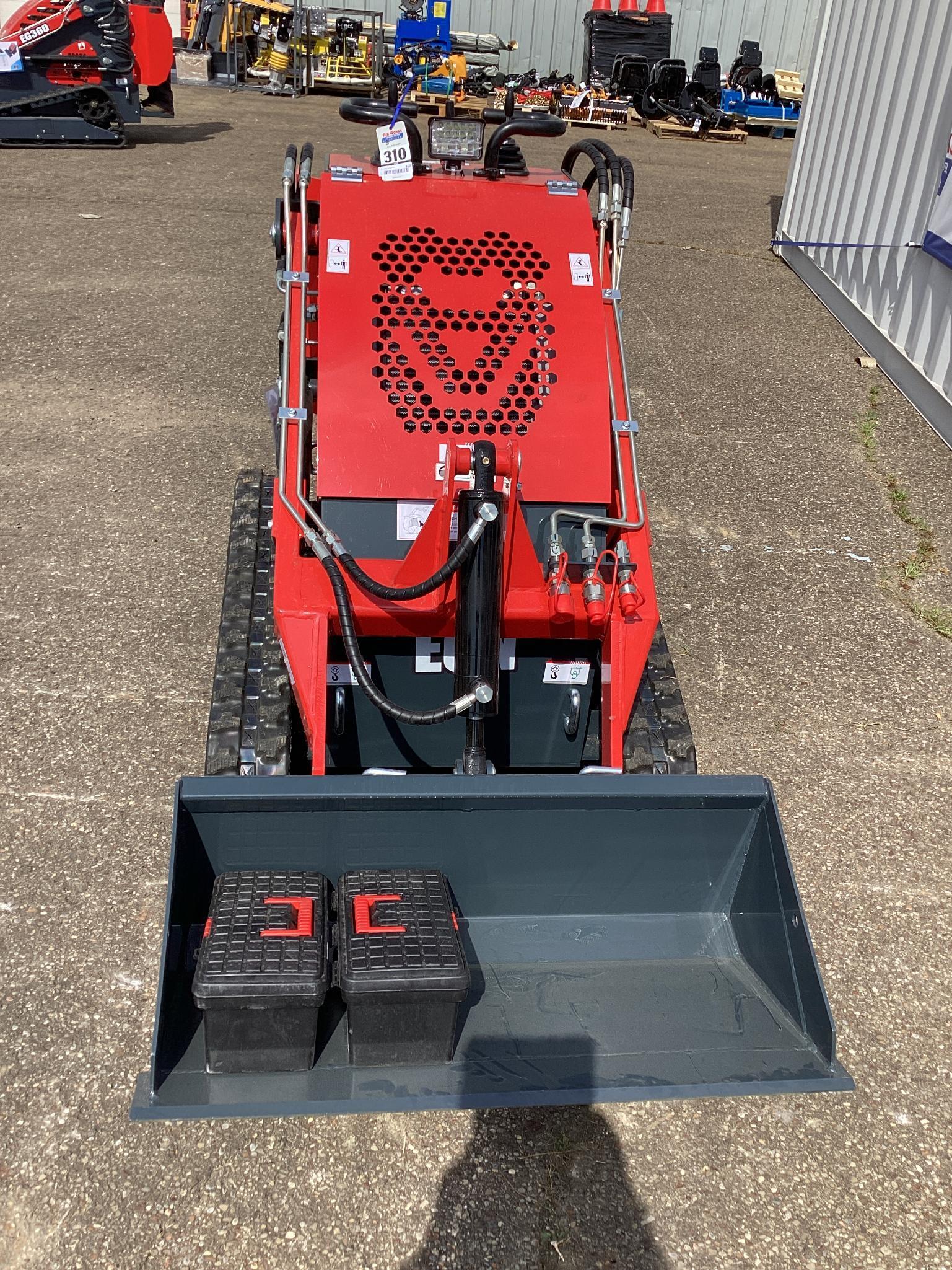 New Unused EGN Model EG360 Tracked Skid Loader, Aux. Hydraulics, 23 Hp Gas Engine, 40" Bucket