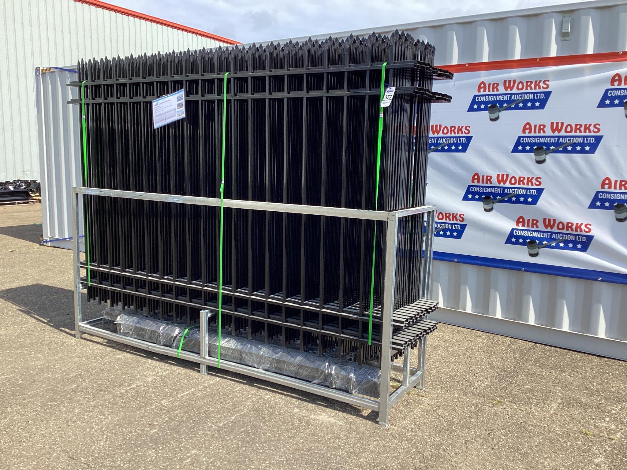 200 Ft. New Unused Fens Model FEN20 Galvanized Steel Fence
