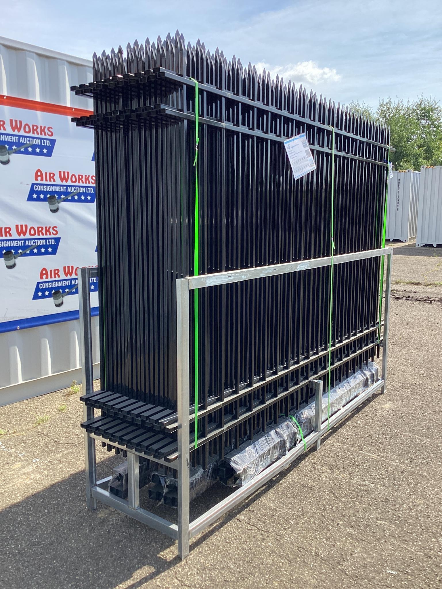 200 Ft. New Unused Fens Model FEN20 Galvanized Steel Fence