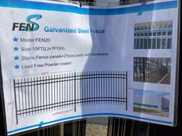 200 Ft. New Unused Fens Model FEN20 Galvanized Steel Fence