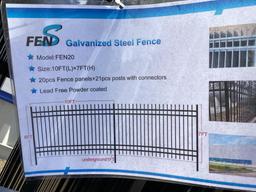 200 Ft. New Unused Fens Model FEN20 Galvanized Steel Fence