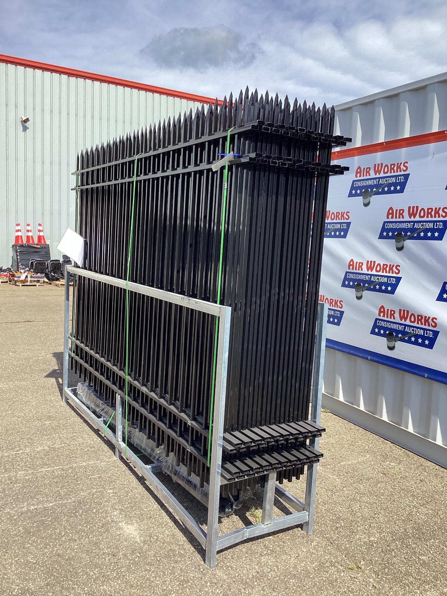 200 Ft. New Unused Fens Model FEN20 Galvanized Steel Fence