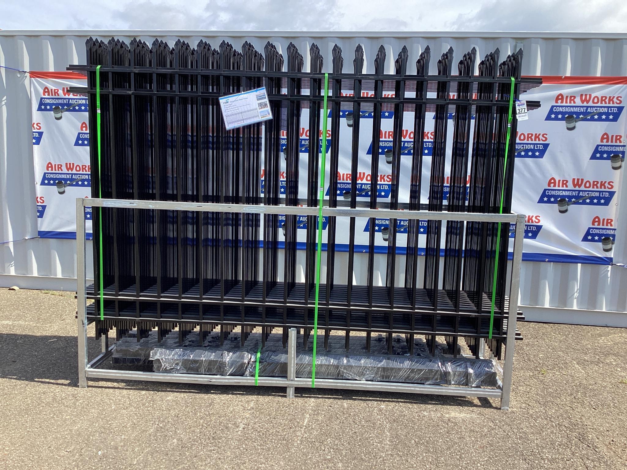 200 Ft. New Unused Fens Model FEN20 Galvanized Steel Fence