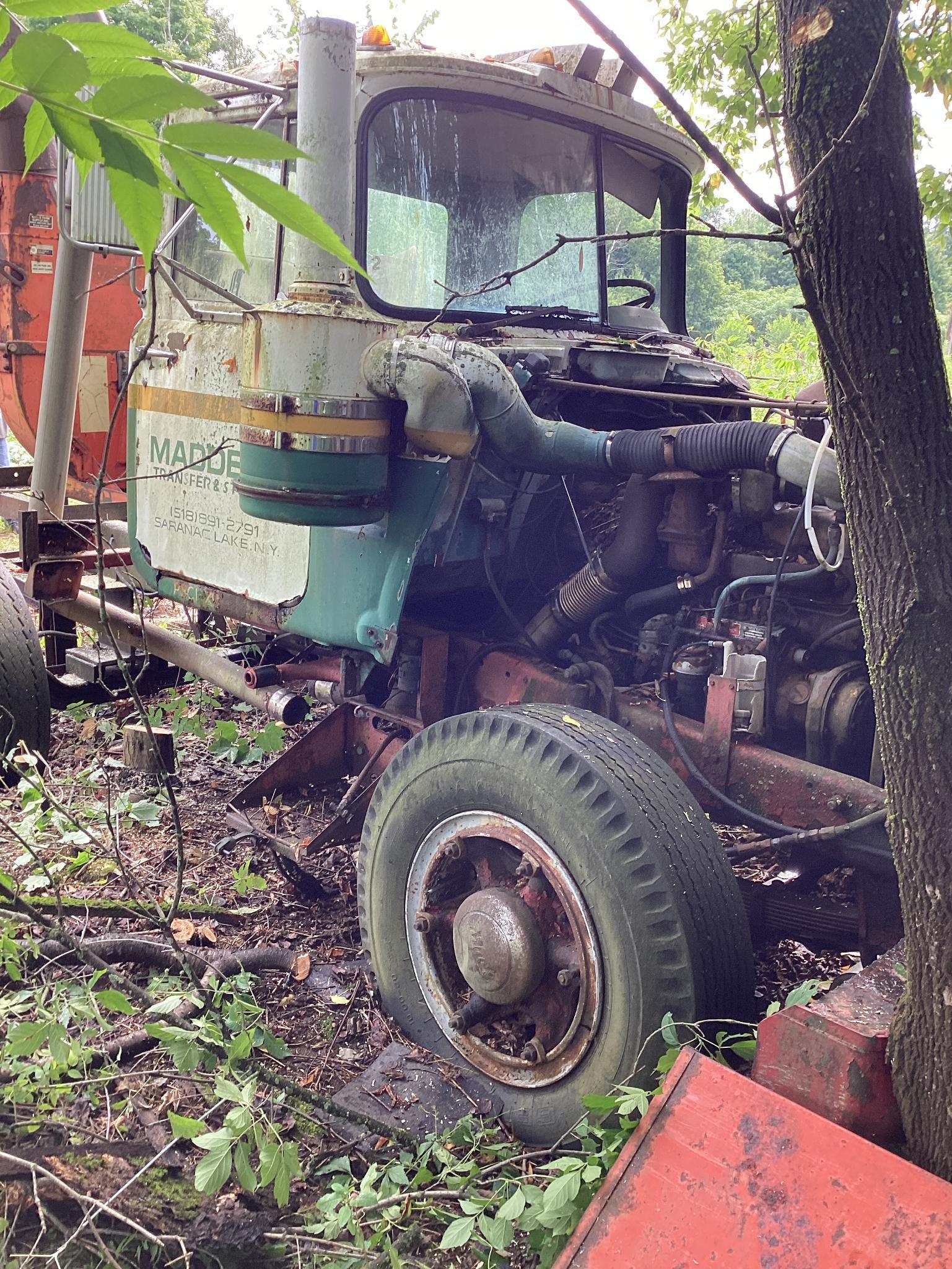 Normet Model CH231 Chipper Mounted on A Mack R-600 Truck