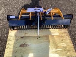 New Unused 3 Pc Mini Excavator Set, 32" sand Bucket, Rake, Ripper