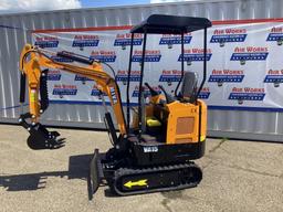 New Unused MIVA Model VA15 Mini Excavator, 16" Digging Bucket, Aux. Hydraulics, Dozer Blade,