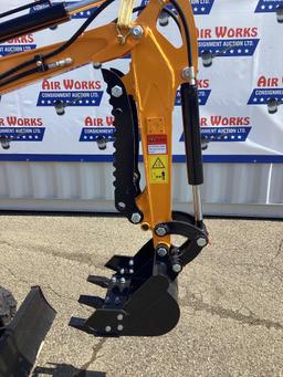 New Unused MIVA Model VA15 Mini Excavator, 16" Digging Bucket, Aux. Hydraulics, Dozer Blade,