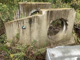 Precast Concrete Spillway, 29" Hole, 9'6" Wide x 55" High x 60" Deep