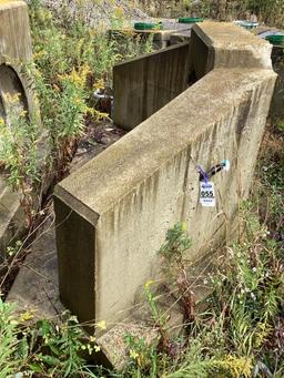 Precast Concrete Spillway, 29" Hole, 9'6" Wide x 55" High x 60" Deep