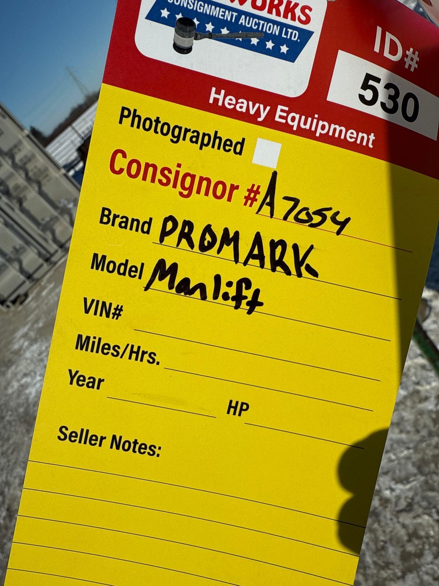 Promark Manlift w/Honda 20hp Motor -working machine - owner is upgrading