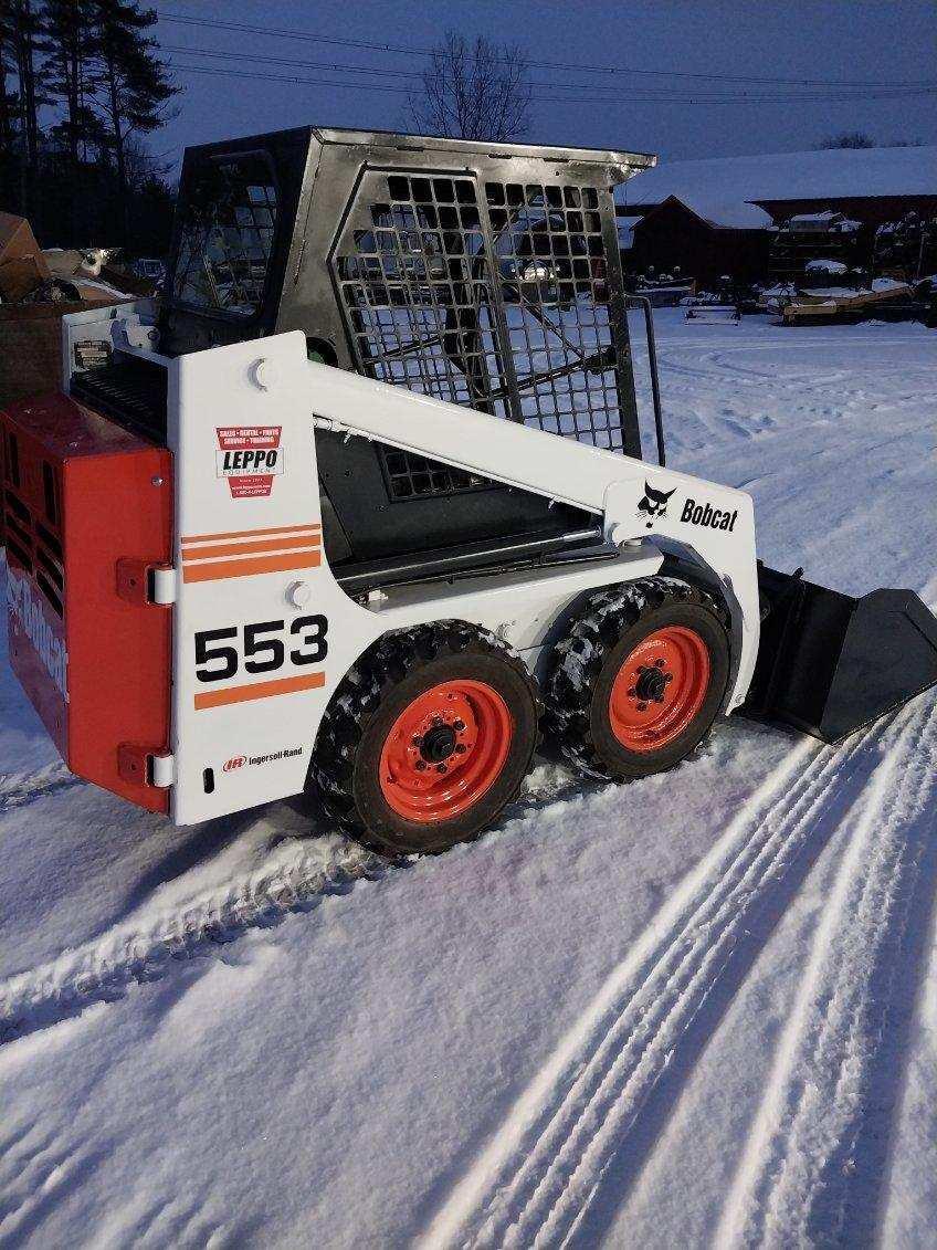 (Inv.51088) Bobcat 553 Rubber Tire Skid Loader, 3000 Hours, Diesel Engine, Runs and Operates