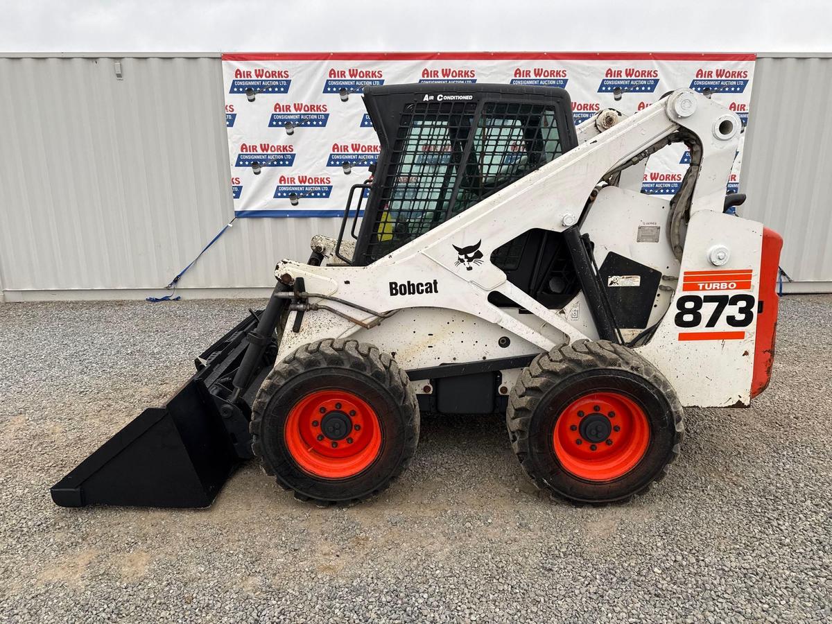 Bobcat 873 Skid Steer 3299hrs SN#514147171 Runs/Works Good! Heat/AC