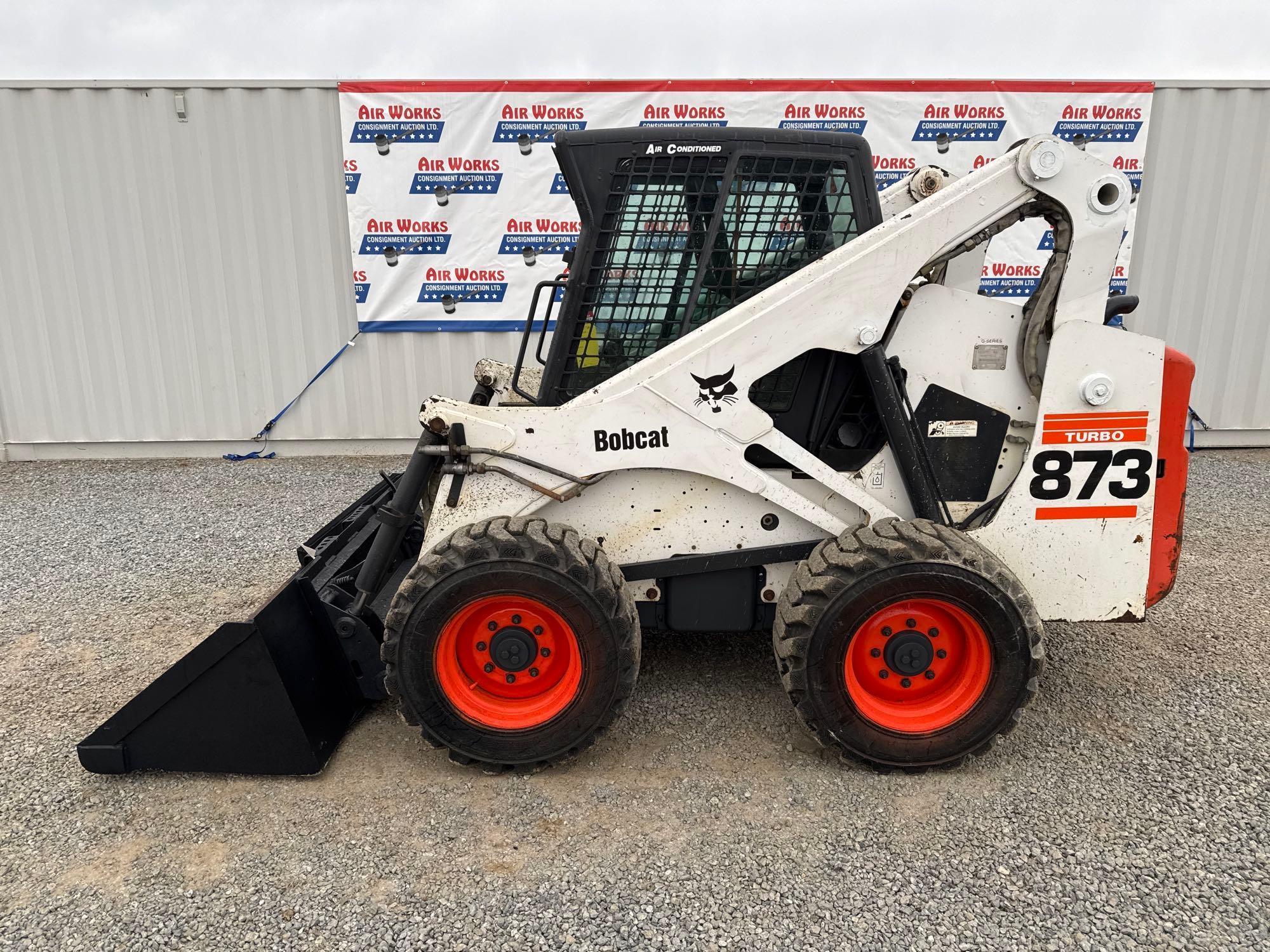 Bobcat 873 Skid Steer 3299hrs SN#514147171 Runs/Works Good! Heat/AC