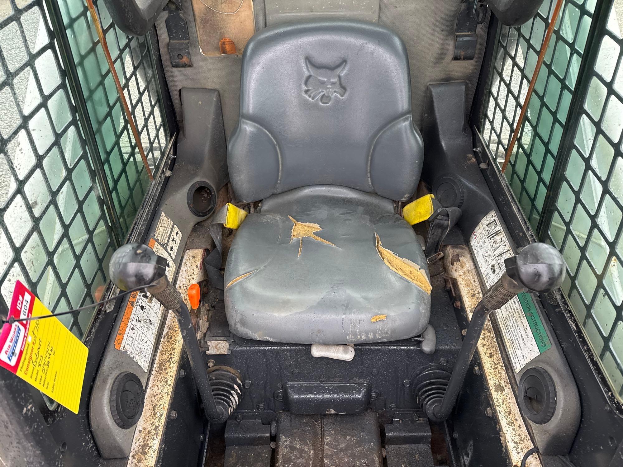 Bobcat 873 Skid Steer 3299hrs SN#514147171 Runs/Works Good! Heat/AC