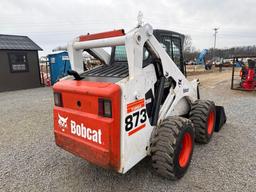 Bobcat 873 Skid Steer 3299hrs SN#514147171 Runs/Works Good! Heat/AC