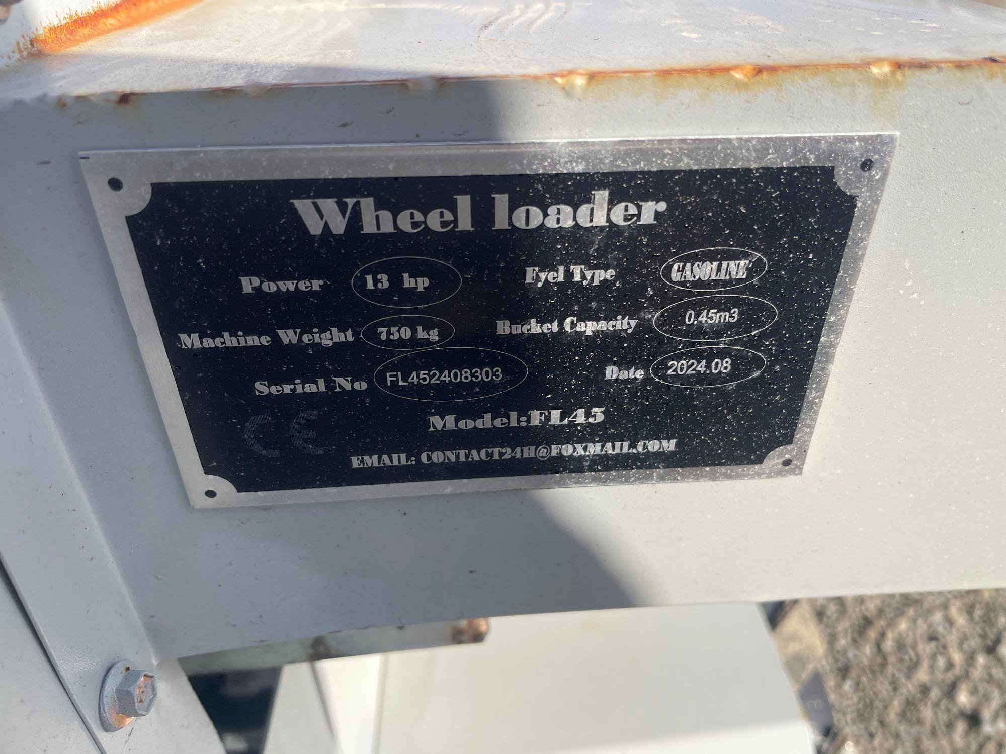 2024 Fland FL45 Miniu Loader 13hp Wheel Loader SN# FL452408303
