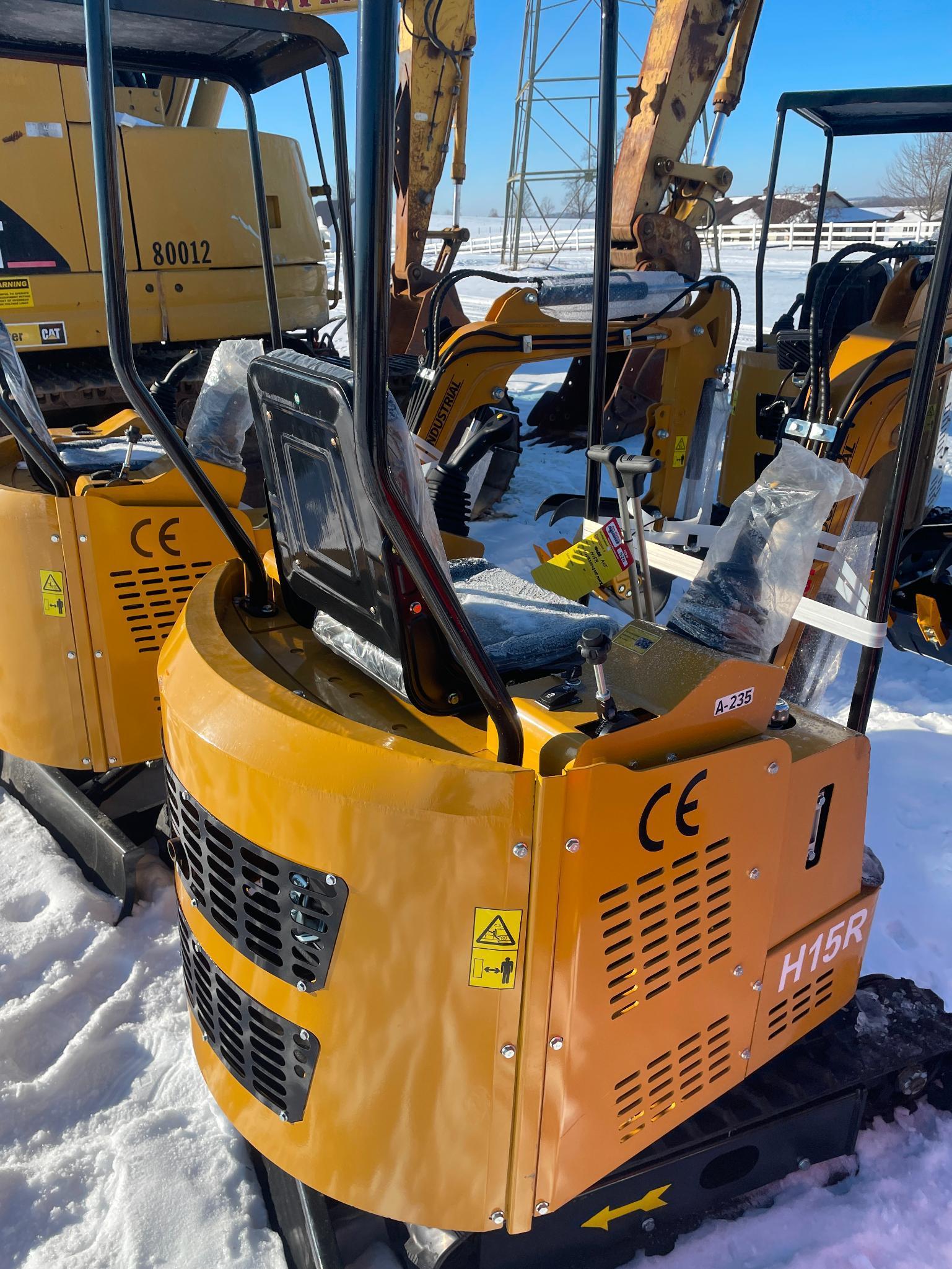 2024 AGT H15R Mini Excavator, unused (0 hrs.) SN H15R20240905M0046