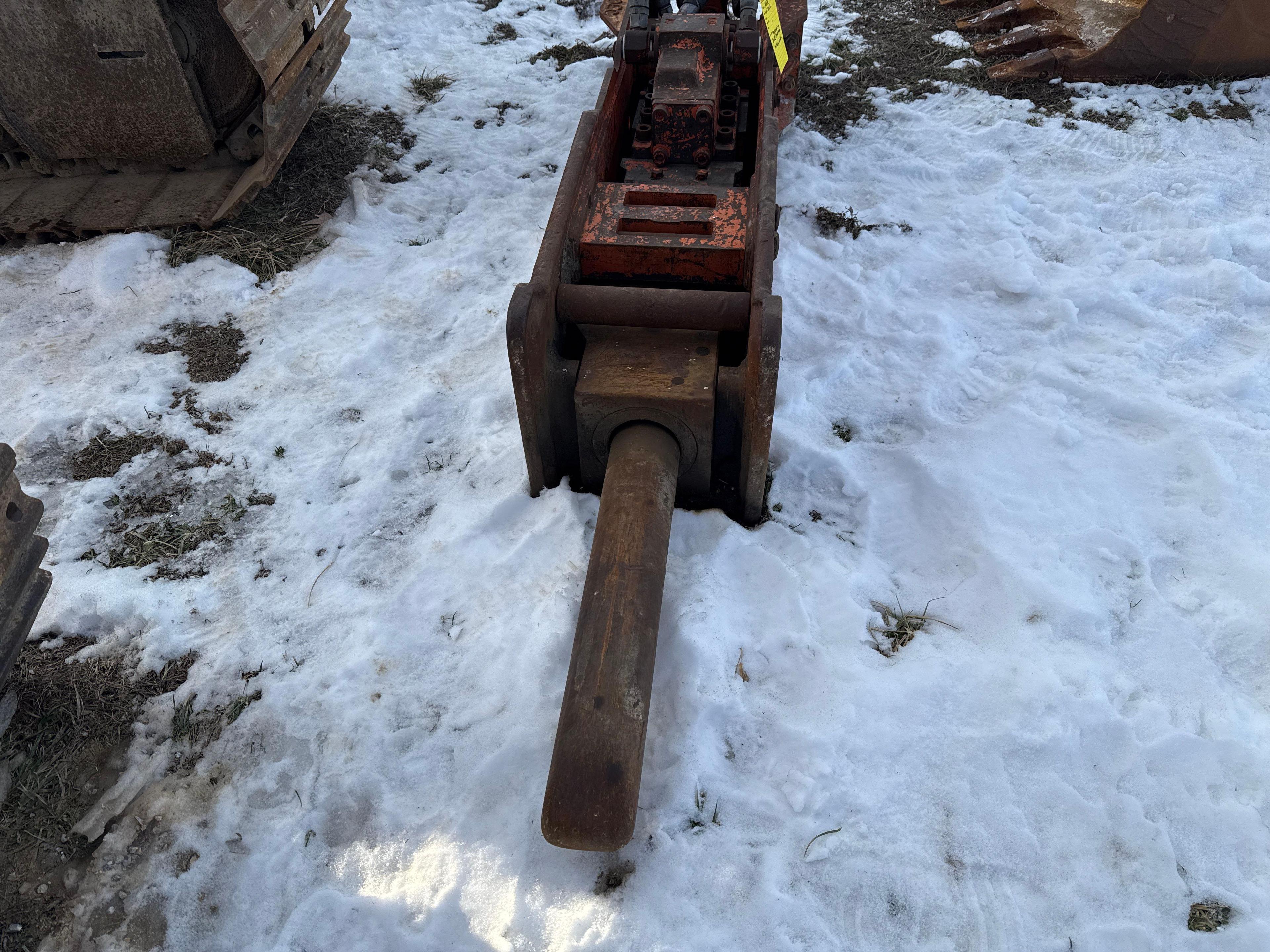 NPK Model E 210A, Excavator Jackhammer attachment, SN 3150EC