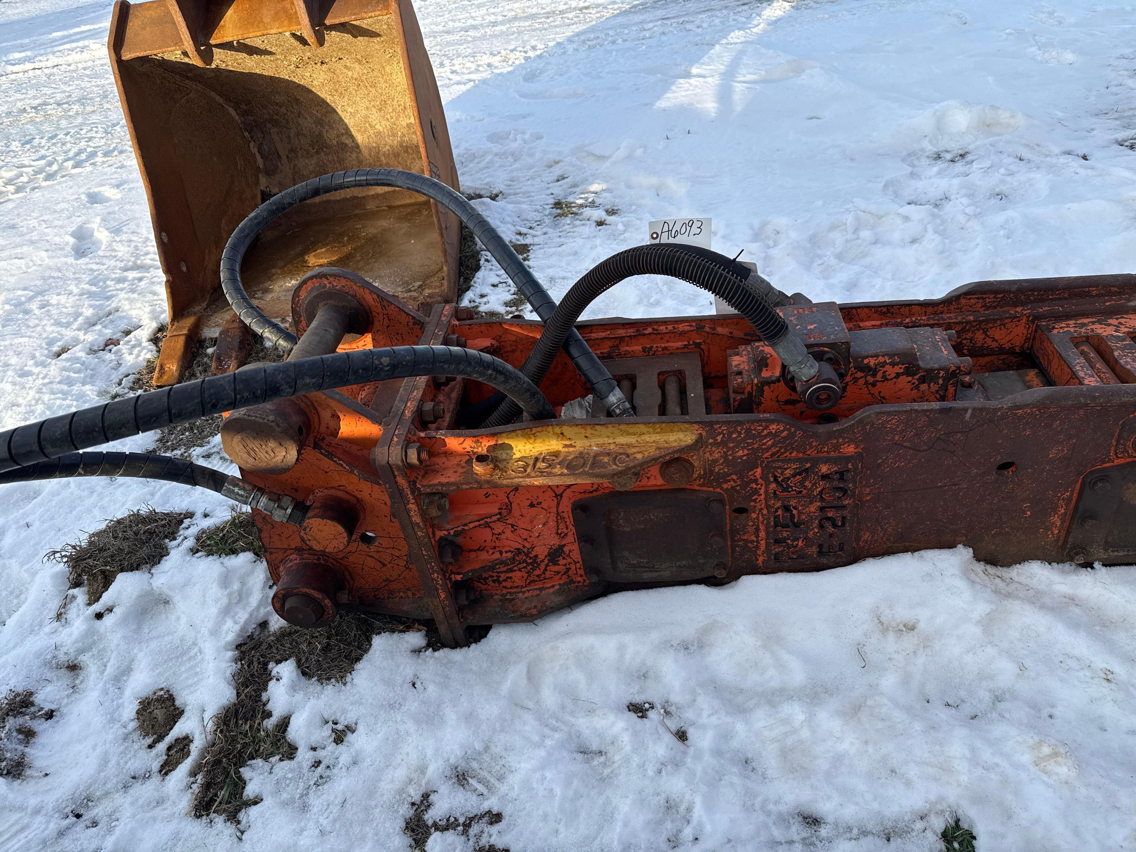 NPK Model E 210A, Excavator Jackhammer attachment, SN 3150EC