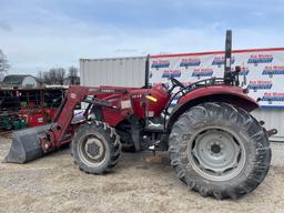 2010 CaseFarmall Tractor w/ L730 bucket loader, 5509 hrs.