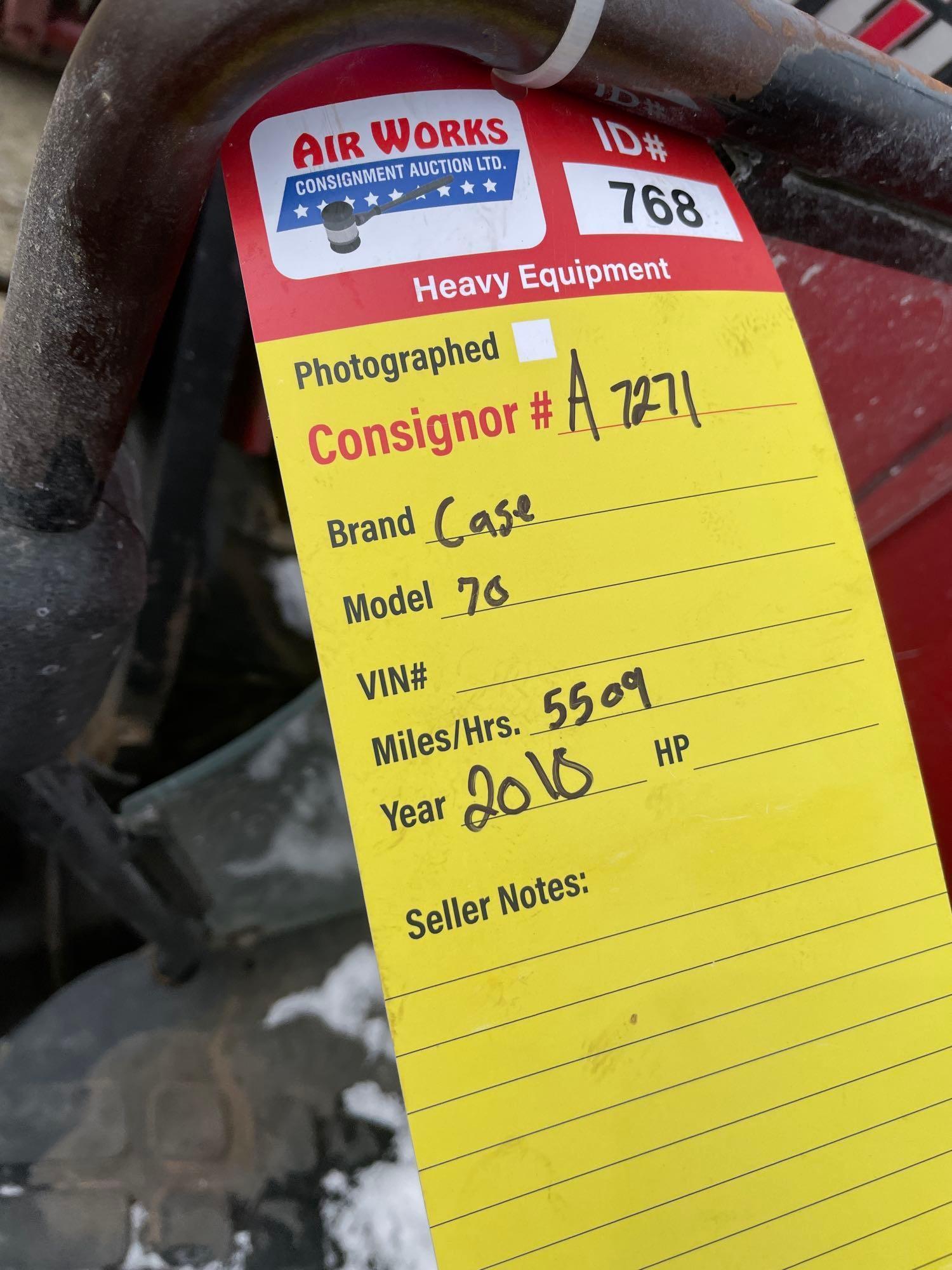 2010 CaseFarmall Tractor w/ L730 bucket loader, 5509 hrs.
