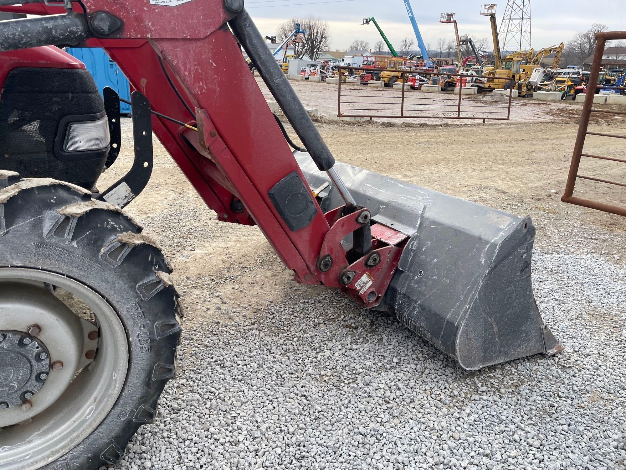2010 CaseFarmall Tractor w/ L730 bucket loader, 5509 hrs.