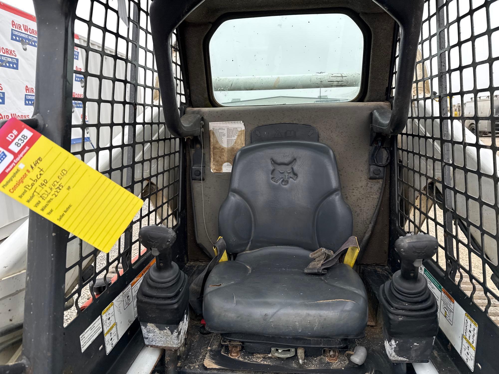 2012 Bobcat T190 skid Steer, 2285 hrs., SN# A3LN42043