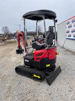 Miva Model VA18 Mini Track Excavator, Unused 0hrs, SN# VA18240915