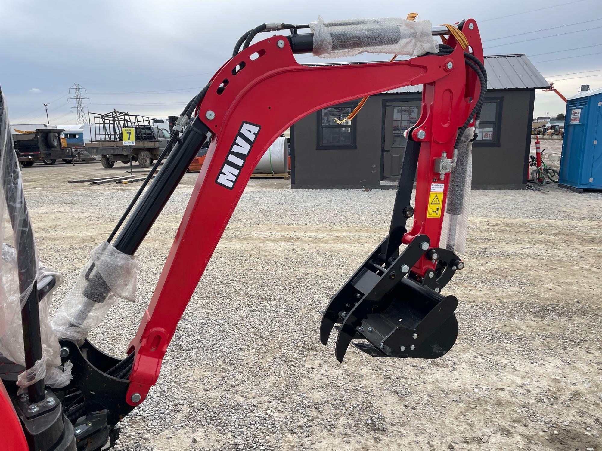 Miva Model VA18 Mini Track Excavator, Unused 0hrs, SN# VA18240915