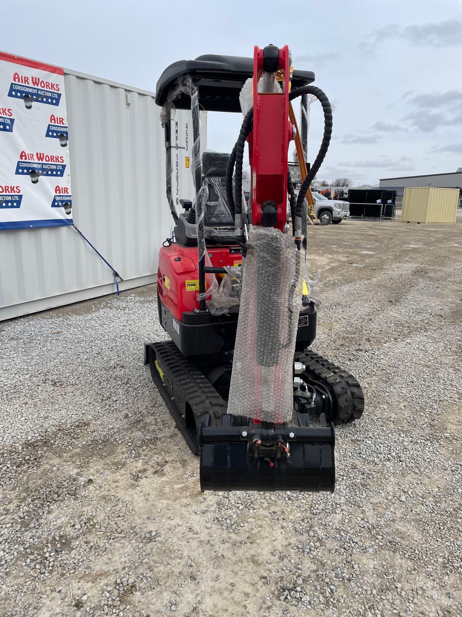 Miva Model VA18 Mini Track Excavator, Unused 0hrs, SN# VA18240915