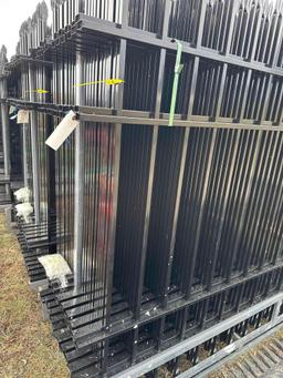 Wrought Iron Site Fence 10 Ft. wide by 7 Ft. Tall 22 pcs.