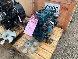 Kubota D902 Diesel 3 cyl. fan to flywheel new take out