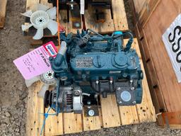 Kubota D902 Diesel 3 cyl. fan to flywheel new take out