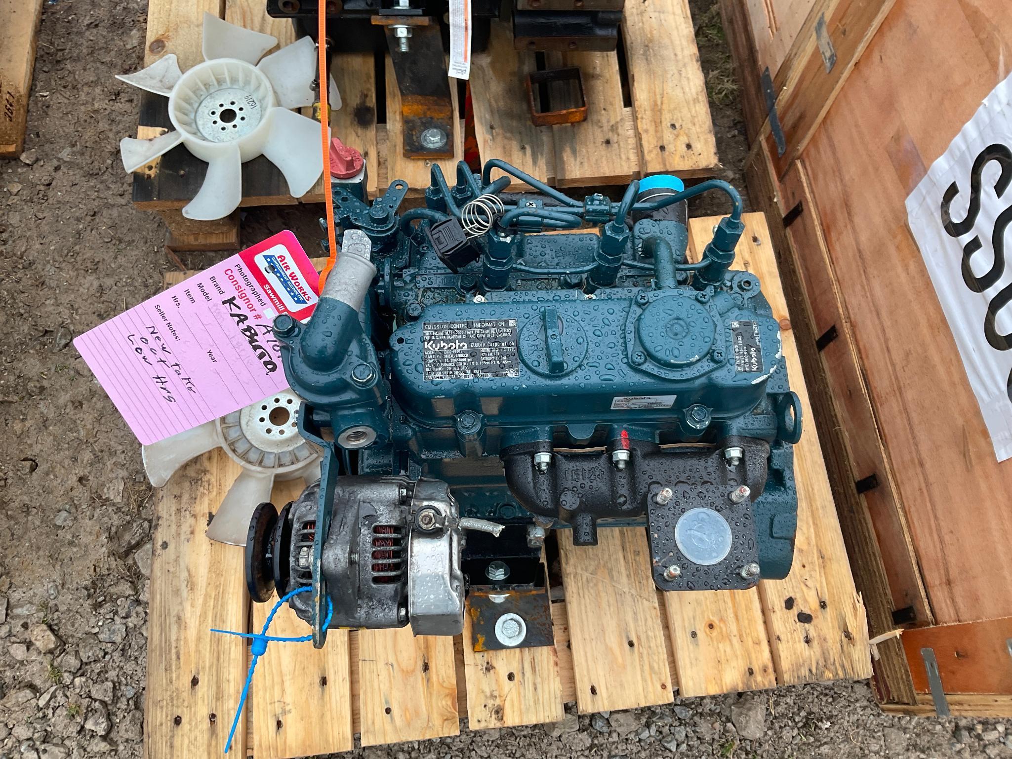 Kubota D902 Diesel 3 cyl. fan to flywheel new take out