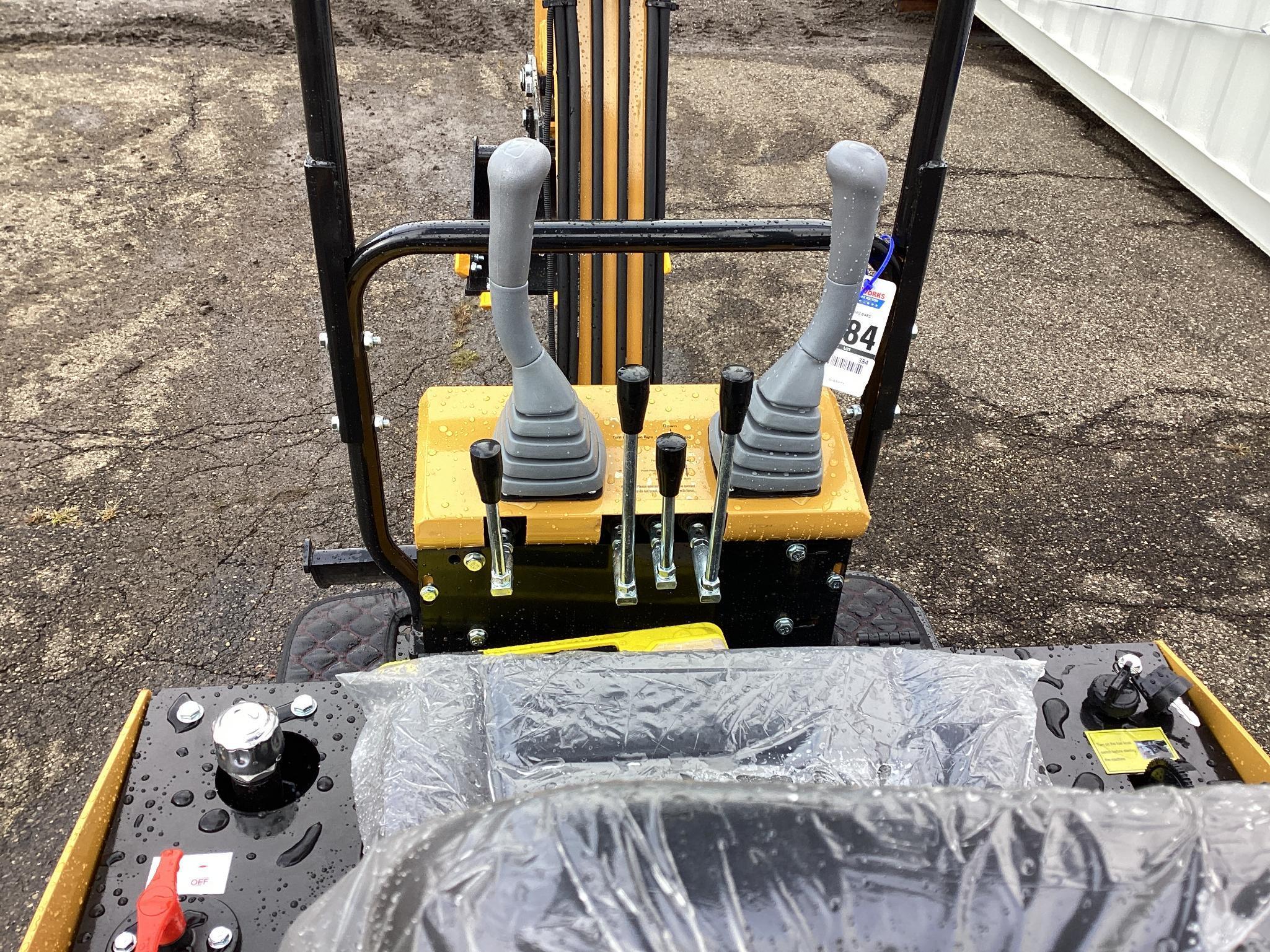 New Unused AGT Model H12R Mini Excavator, Gas Engine, 14" Digging Bucket, Dozer Blade