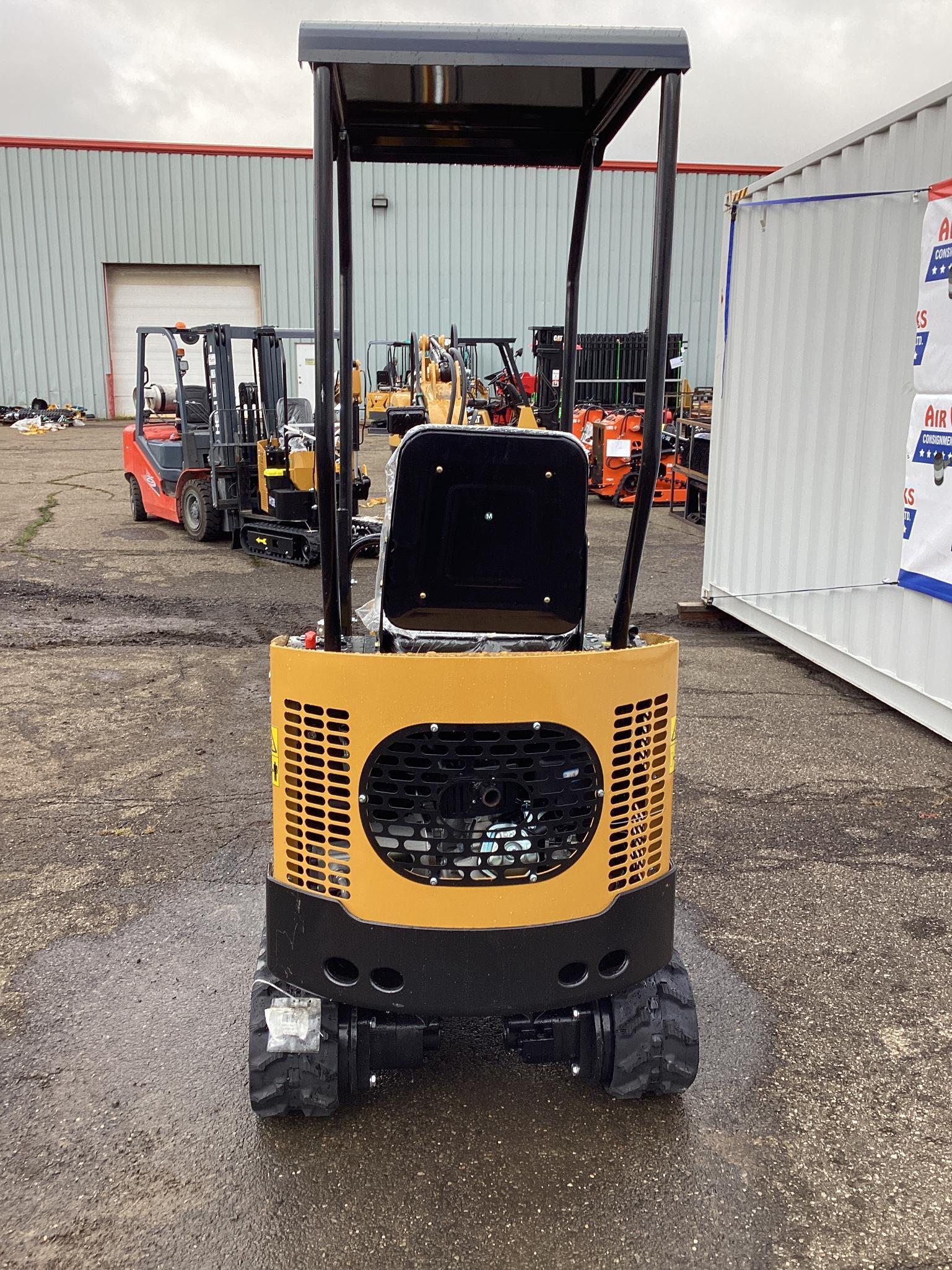 New Unused AGT Model H12R Mini Excavator, Gas Engine, 14" Digging Bucket, Dozer Blade