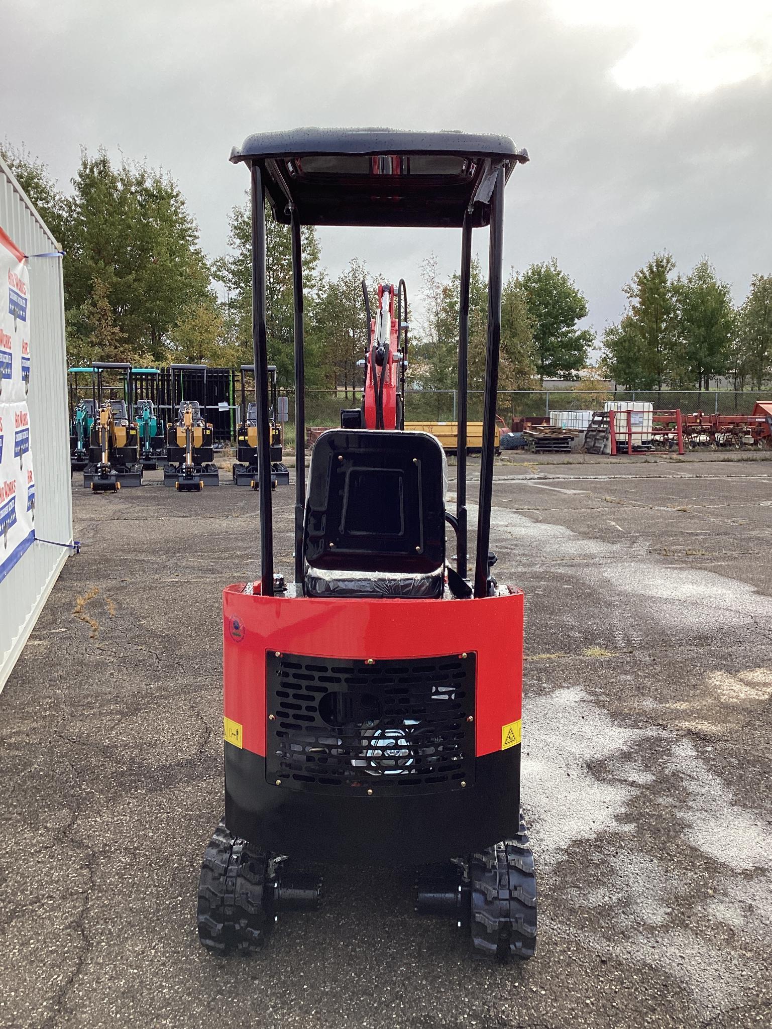 New Unused MIVA Model VA13 Mini Excavator, 13.5 Hp Gas Engine, Dozer Blade, Aux, Hydraulics
