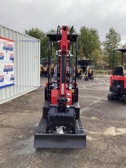 New Unused MIVA Model VA13 Mini Excavator, 13.5 Hp Gas Engine, Dozer Blade, Aux, Hydraulics